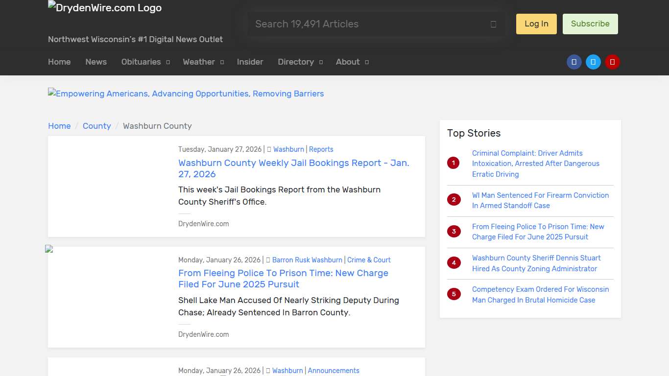 Washburn County County DrydenWire.com