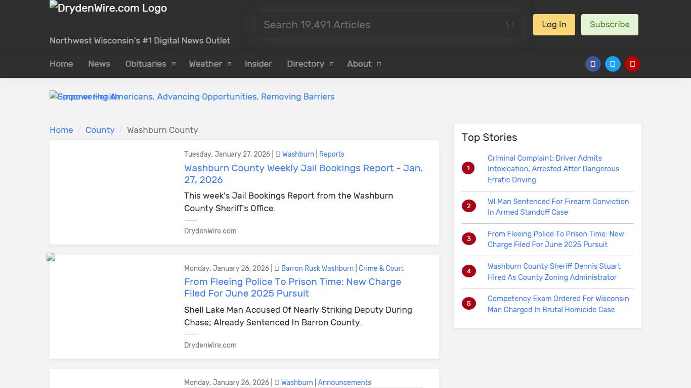 Washburn County County DrydenWire.com